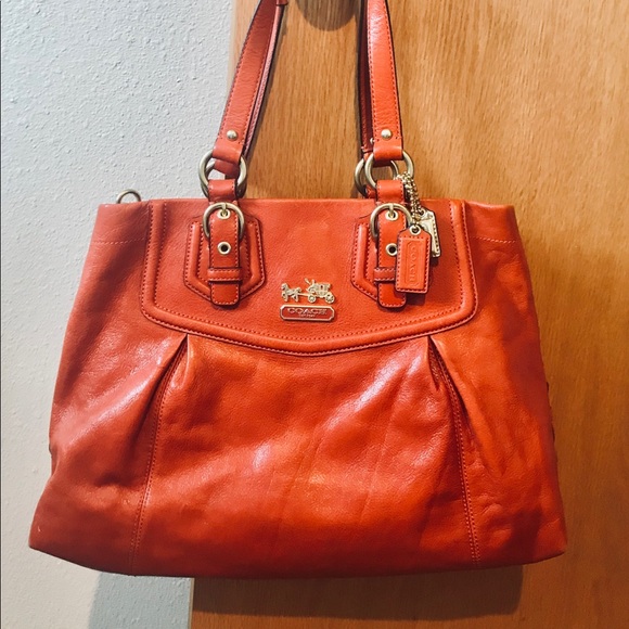 Coach leather bag - Picture 1 of 8